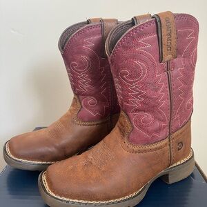 Durango Brown and Dark Pink Western Boots